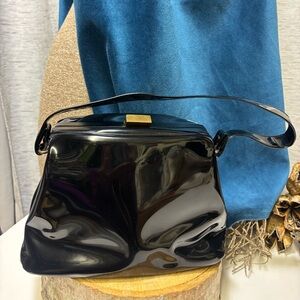 Vintage “ Lennox Bag” mid century patent leather purse.